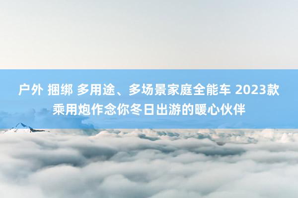 户外 捆绑 多用途、多场景家庭全能车 2023款乘用炮作念你